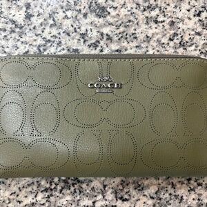 Army Green Coach Wallet